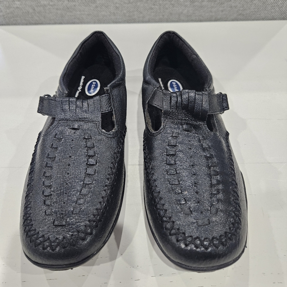 Dr. Scholl's Womens Black Woven Loafers Size 7